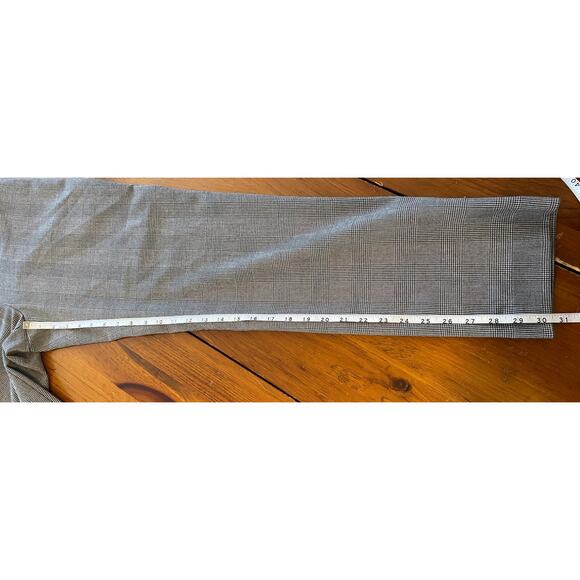 Talbots Curvy Womens Size 4 Dress Pants Gray Checker Pattern Pockets Sewn Shut - Picture 10 of 11